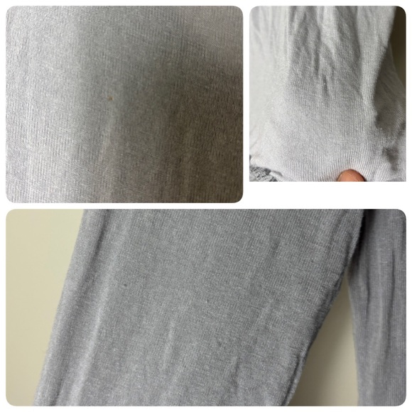 Forla Paris gray ruffles with shell detail feminine midi dress - Picture 11 of 12